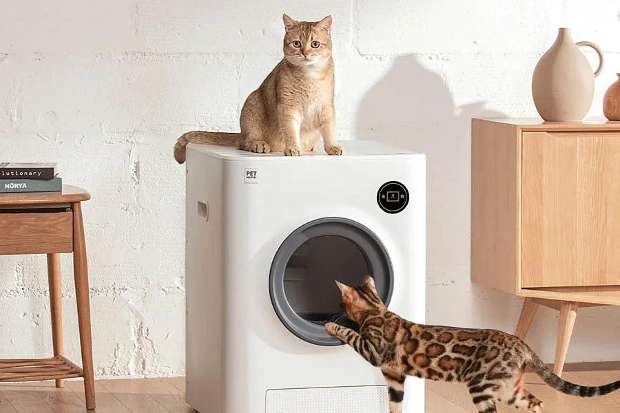 semi automatic cat litter box