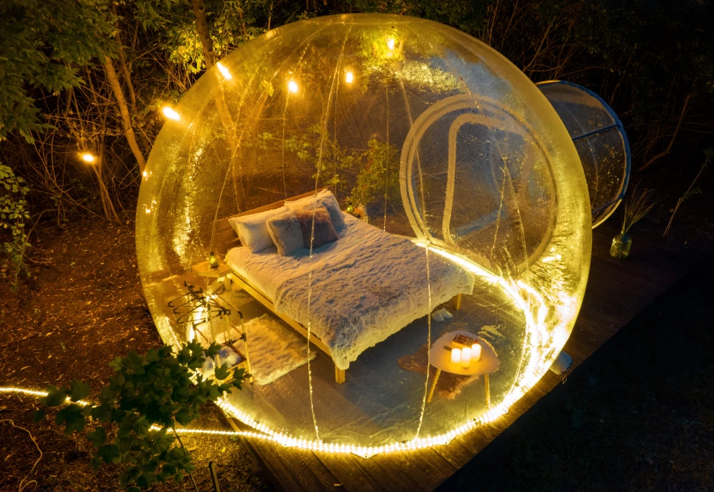 backyard bubble tent