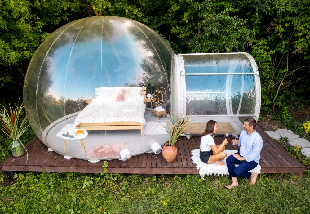 backyard bubble tent